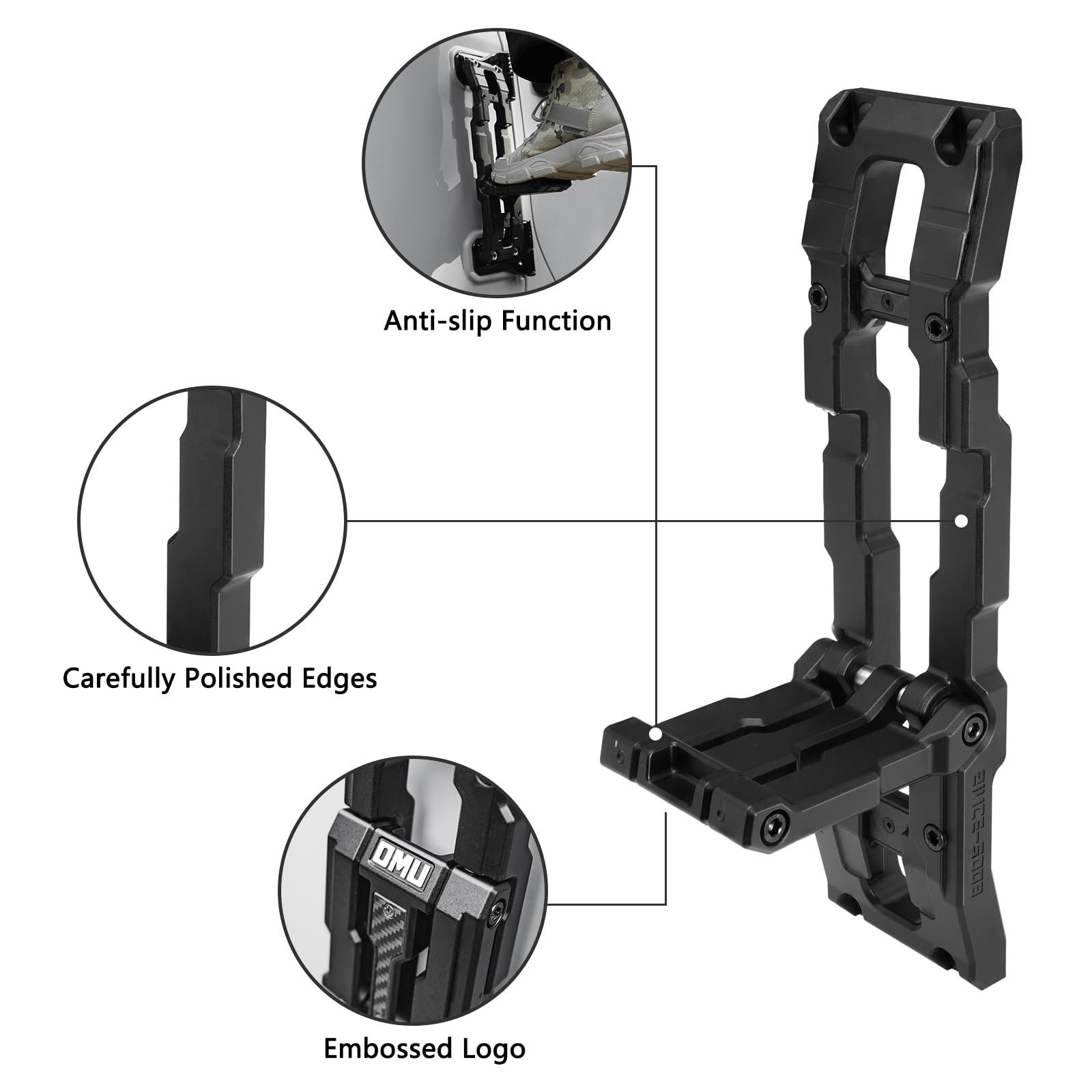 Amazon | ドアヒンジステップアルミ折りたたみフットペダルJeep